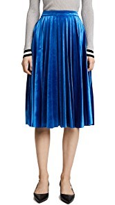 endless rose Pleated Velvet Skirt