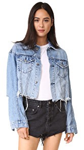 Ksubi Daggerz Crop Jean Jacket