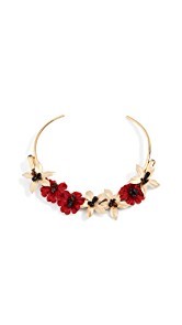 Lizzie Fortunato Poinsettia Collar Necklace