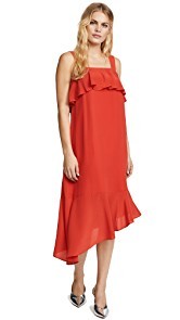 Madewell Doris Ruffle Midi Dress