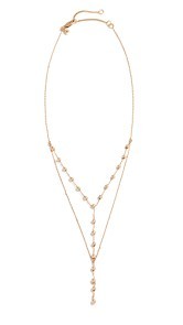 Madewell Double Layer Ball Lariat Necklace