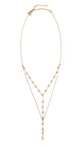 Madewell Double Layer Ball Lariat Necklace