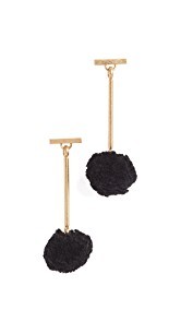 Madewell Pom Drop Earrings