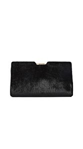 Milly Embossed Croc Velvet Frame Clutch