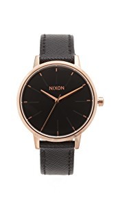 Nixon Lux Life Kensington Leather Watch