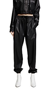 Natasha Zinko Faux Leather Joggers