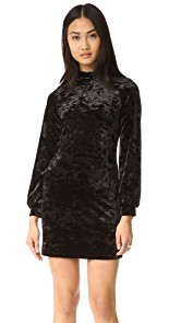 Only Hearts Velour Mini Dress