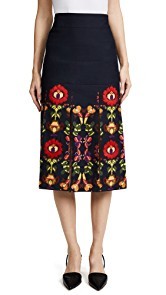 Stella Jean Floral Trompe lOeil Skirt