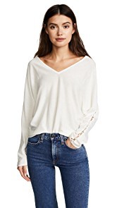 Splendid Nassau Lace-Up Sweater