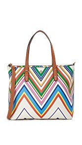 Tory Burch Kerrington Print Small Square Tote