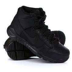 Кеды кроссовки утепленные Nike Dunk High OMS Black/Black