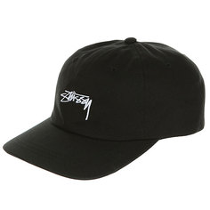 Бейсболка классическая Stussy Smooth Stock Low Cap Black