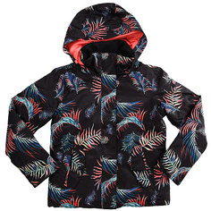 Куртка утепленная детская Roxy Rx Jet Girl True Black_neon Palm