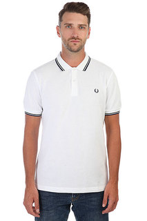 Поло Fred Perry Twin Tipped White
