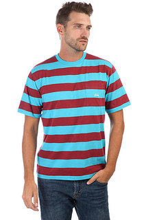 Футболка Stussy Range Stripe Pocket Crew Teal