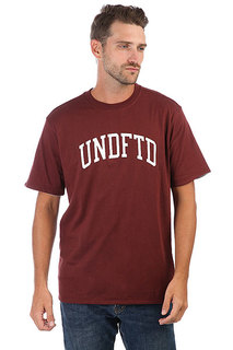 Футболка Undefeated Undefeated Reversible Crew Burgundy