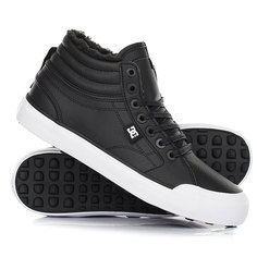 Кеды кроссовки зимние женские DC Shoes Evan Hi Wnt Black/White/Black