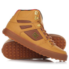 Кеды кроссовки высокие DC Shoes Spartan Hi Wnt Wheat/Black/Dk Choco