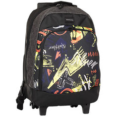 Рюкзак спортивный Quiksilver Wheeliechompine Black Thunderbolts