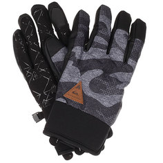 Перчатки детские Quiksilver Method Youth Black Grey Camokazi