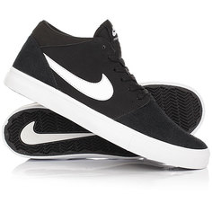 Кеды кроссовки высокие Nike SB Portmore II Solar Mid Black/White