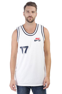 Футболка Nike SB JERSEY COURT WHITE/OBSIDIAN