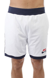 Шорты классические Nike SB SHORT COURT White/Obsidian/University Red