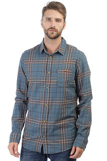 Рубашка в клетку Rip Curl Faded Check Shirt Indian Teal