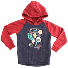 Толстовка классическая детская Quiksilver Minbuhoodyboy Navy Blazer Heather
