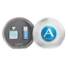 AZZARO Набор Azzaro Chrome Туалетная вода, спрей 50 мл + Дезодорант-стик без спирта 75 мл