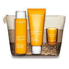 CLARINS Набор в косметичке TONIC 2x200 мл + 50 г