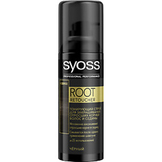 SYOSS Спрей для закрашивания седины ROOT RETOUCHER для черных оттенков 120 мл