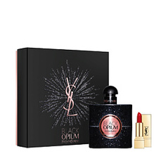 YSL Набор Black Opium Парфюмерная вода, спрей 50 мл + № 01 миниатюра Yves Saint Laurent