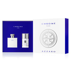 AZZARO Набор Chrome Pure Туалетная вода, спрей 50 мл + Дезодорант-стик 75 мл