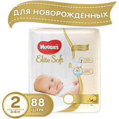 Подгузники Huggies Elite Soft 2 Mega Pack, 4-7 кг, 88 шт.