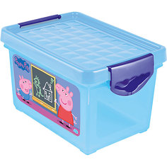 Ящик для хранения мелочей "Свинка Пеппа" 5,1л, Little Angel, голубой