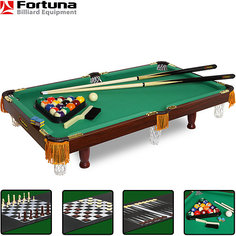 Бильярдный стол Fortuna Пул 3 фута, 4 в 1  с комплектом аксессуаров, Fortuna