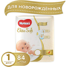 Подгузники Huggies Elite Soft 1, до 5кг, 84 шт.