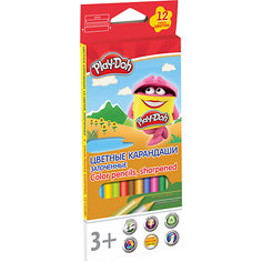 Цветные карандаши Академия Групп "Play-Doh", 12 цветов