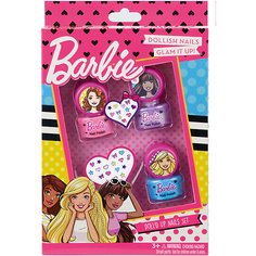 Barbie Игровой набор детской декоративной косметики для ногтей Markwins