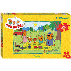 Пазл Maxi Step Puzzle "Три кота", 24 элемента