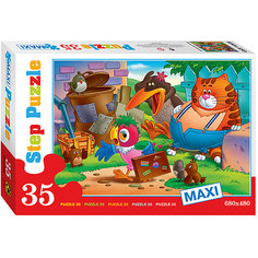 Пазл Maxi Step Puzzle "Попугай Кеша", 35 элементов