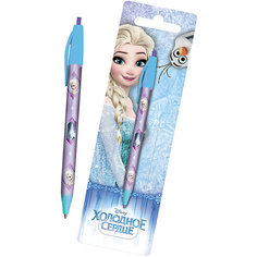 Ручка шариковая автоматическая Disney Frozen + блистер-закладка Limpopo