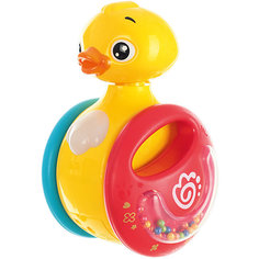 Развивающая игрушка Huile Toys "Утка-неваляшка", музыкальная