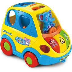 Интерактивная игрушка Huile Toys "Автобус-сортер", музыкальный