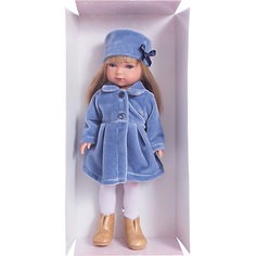 Классическая кукла Vestida de Azul "Снегурочка" Карлотта блондинка с челкой, 28 см