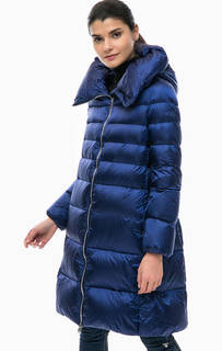 Синий пуховик свободного кроя add