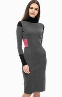 Шерстяное платье с высоким воротом Pinko