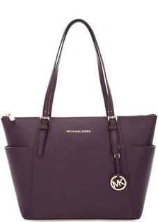 Фиолетовая сумка из сафьяновой кожи Michael Michael Kors
