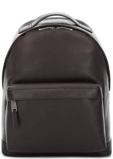 Коричневый кожаный рюкзак с одним отделом Michael Michael Kors